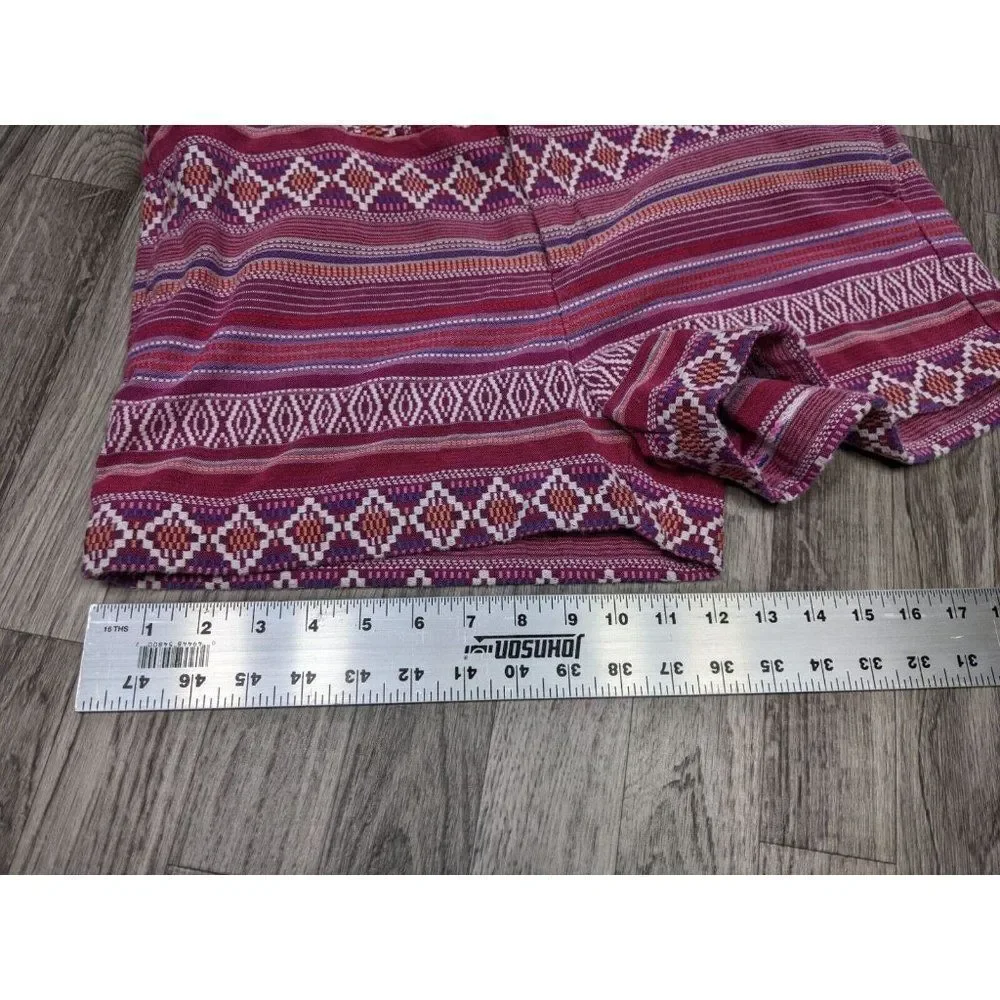 (3/$35) Merona Womens Size 14 Tribal Multicolored Shorts‎